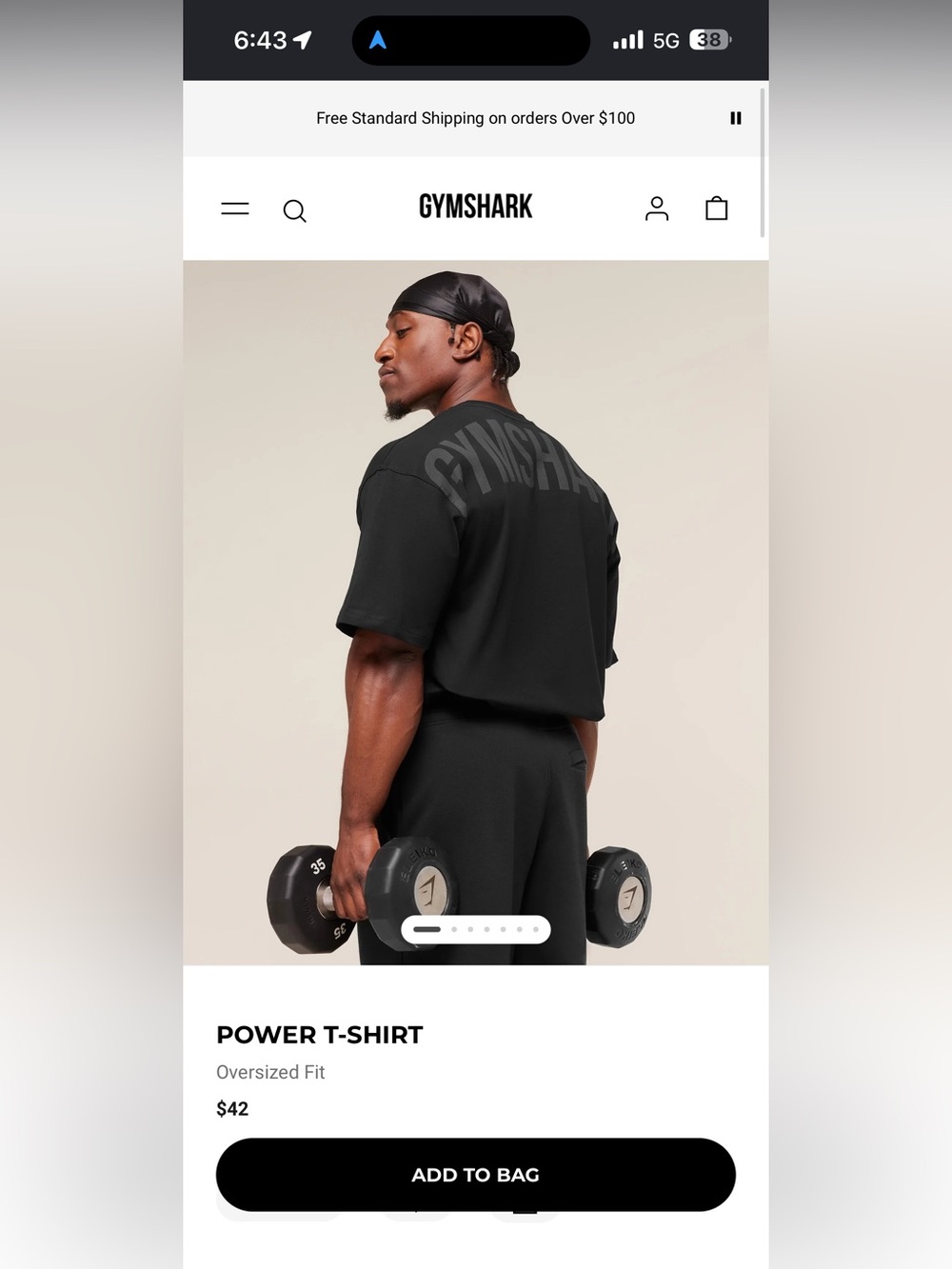 Men’s Gymshark Oversized Power T shirt